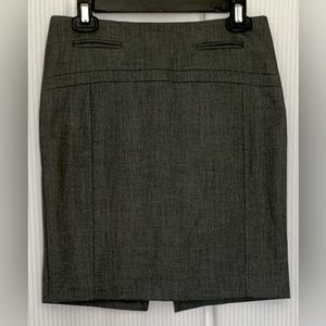 Express Skirt Above Knee Length Dark Grey Fully Lined Size 2 See Measurements